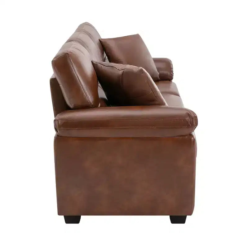 Kunstledersofa und -sessel, ultimativ bequemes Sofa fürs Wohnzimmer - Morden Fort