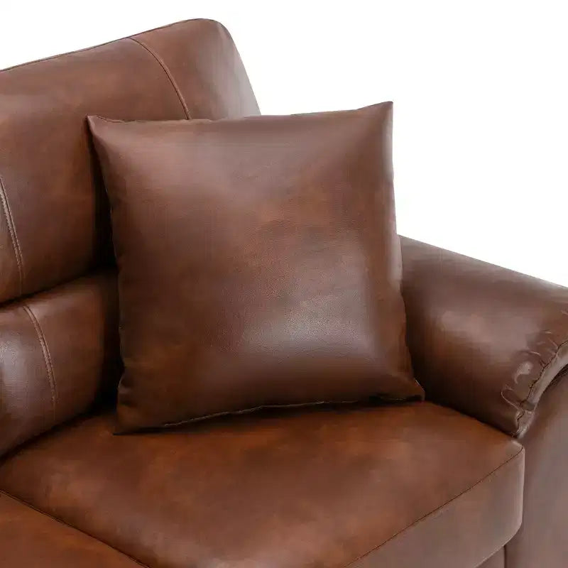 Kunstledersofa und -sessel, ultimativ bequemes Sofa fürs Wohnzimmer - Morden Fort
