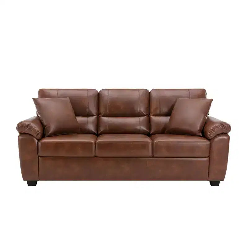 Kunstledersofa und -sessel, ultimativ bequemes Sofa fürs Wohnzimmer - Morden Fort