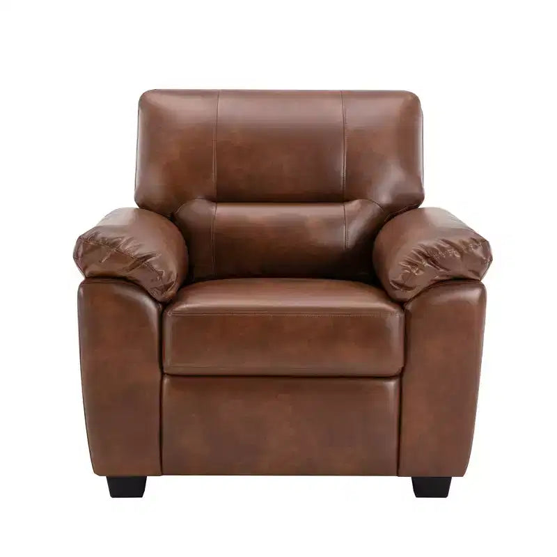 Kunstledersofa und -sessel, ultimativ bequemes Sofa fürs Wohnzimmer - Morden Fort