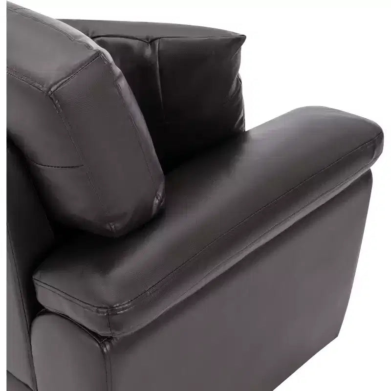 Faux Leather Loveseat and Chair,Ultimate Comfort Couch for Living Room,Lounge Room-Morden Fort