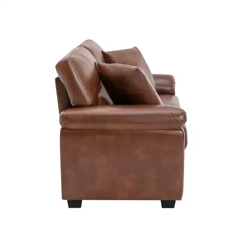 Faux Leather Loveseat and Chair,Ultimate Comfort Couch for Living Room,Lounge Room-Morden Fort