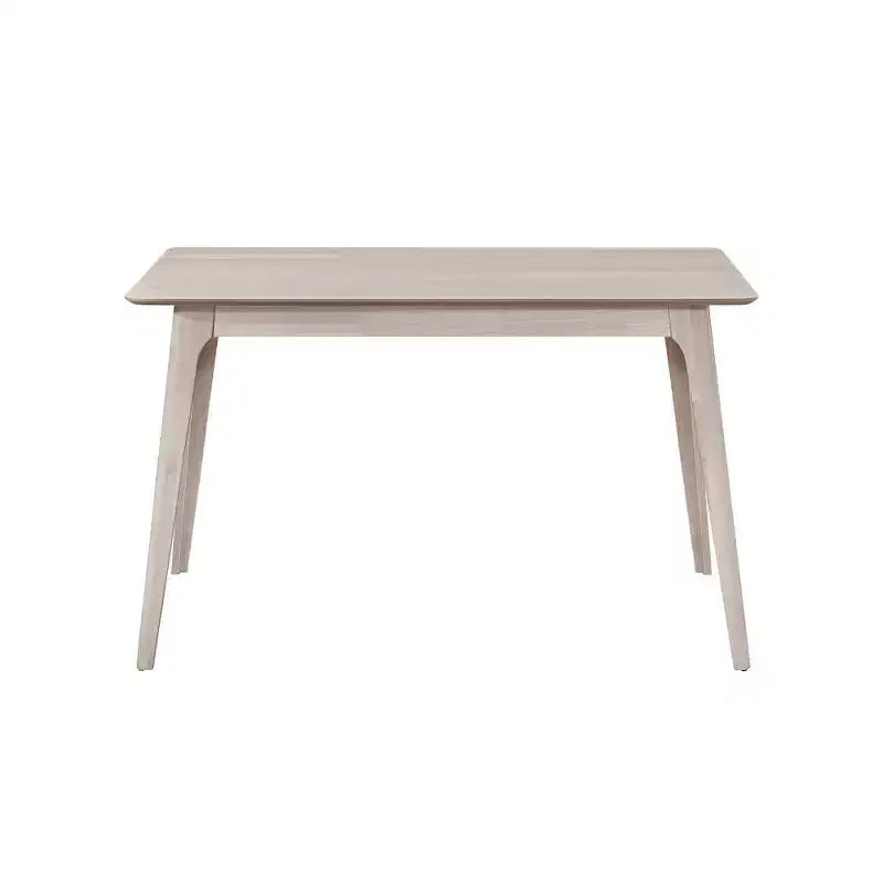 New Classic Furniture, Set da pranzo Oscar 5 pezzi in legno, altezza bancone, in frassino bianco