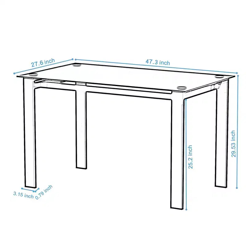 Set da pranzo da 5/7 pezzi con sedie in PU e tavolo da pranzo in vetro temperato, nero-ModernLuxe