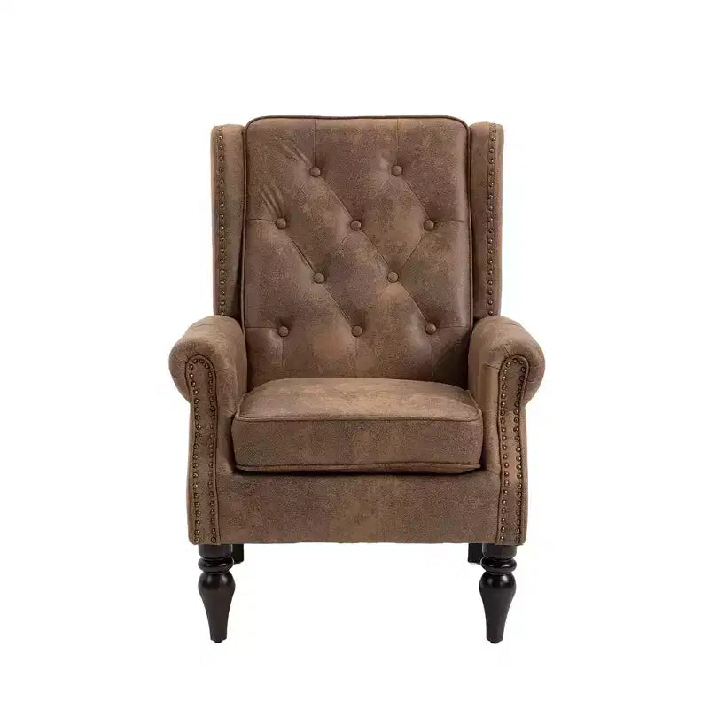 Okak Poltrone per Camera da Letto, Poltrona Moderna con Struttura in Legno, Poltrona con Robuste Gambe in Legno per Soggiorno