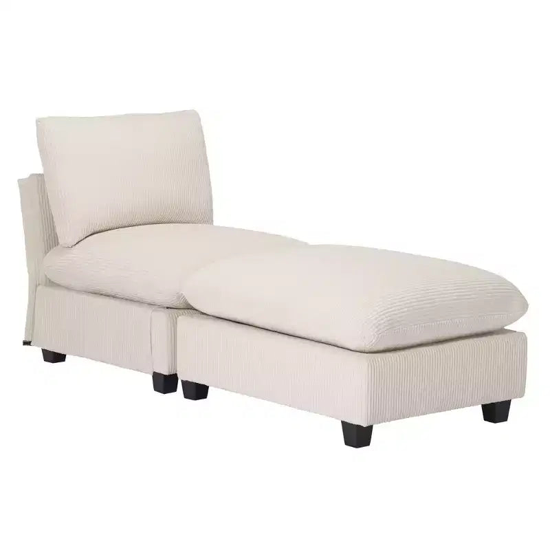 WestinTrends Hearthside Chaise Longue da Interni Rivestita in Corduroy da 68,5 Pollici