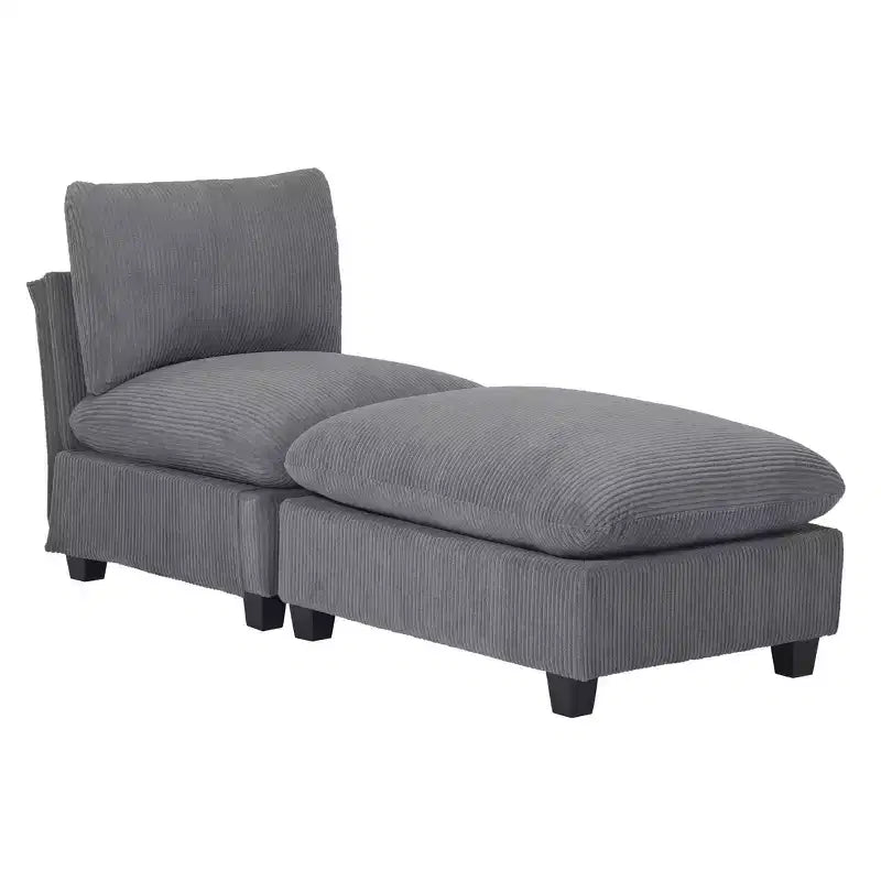 WestinTrends Hearthside Chaise Longue da Interni Rivestita in Corduroy da 68,5 Pollici