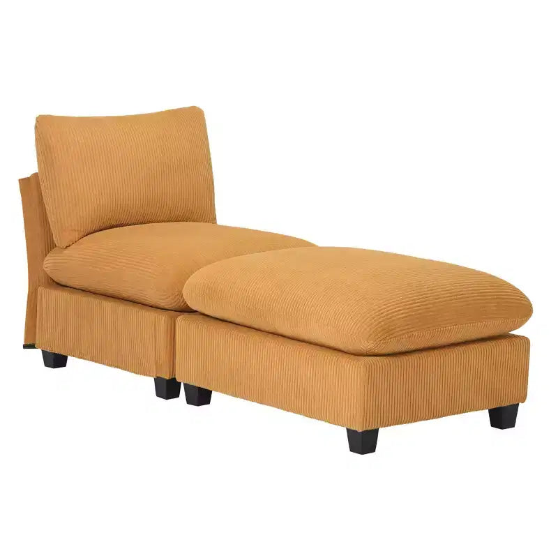 WestinTrends Hearthside Chaise Longue da Interni Rivestita in Corduroy da 68,5 Pollici