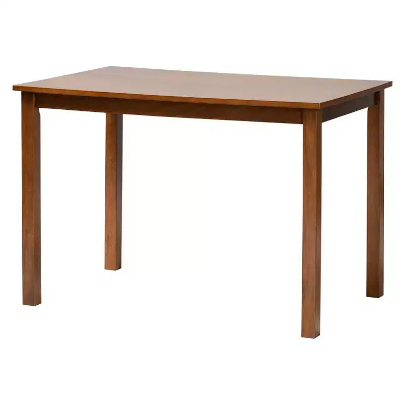 Set da pranzo da 5 pezzi Baxton Studio Renaud moderno in legno grigio e marrone noce