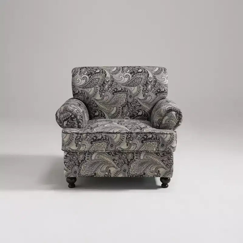 Piece Living Room Set, Modern Farmhouse Chenille Sofa and Loveseat with Nailhead Trim, Floral Accent Chair