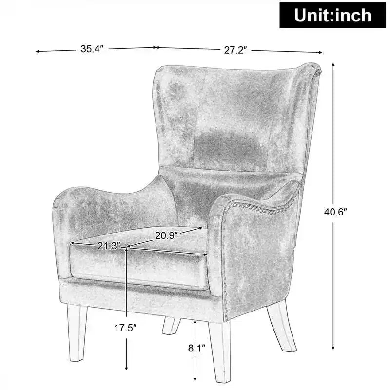 Christopher Knight Home Morgan vintage loungestoel met hoge rugleuning en verweerde afwerking, met voetenbank