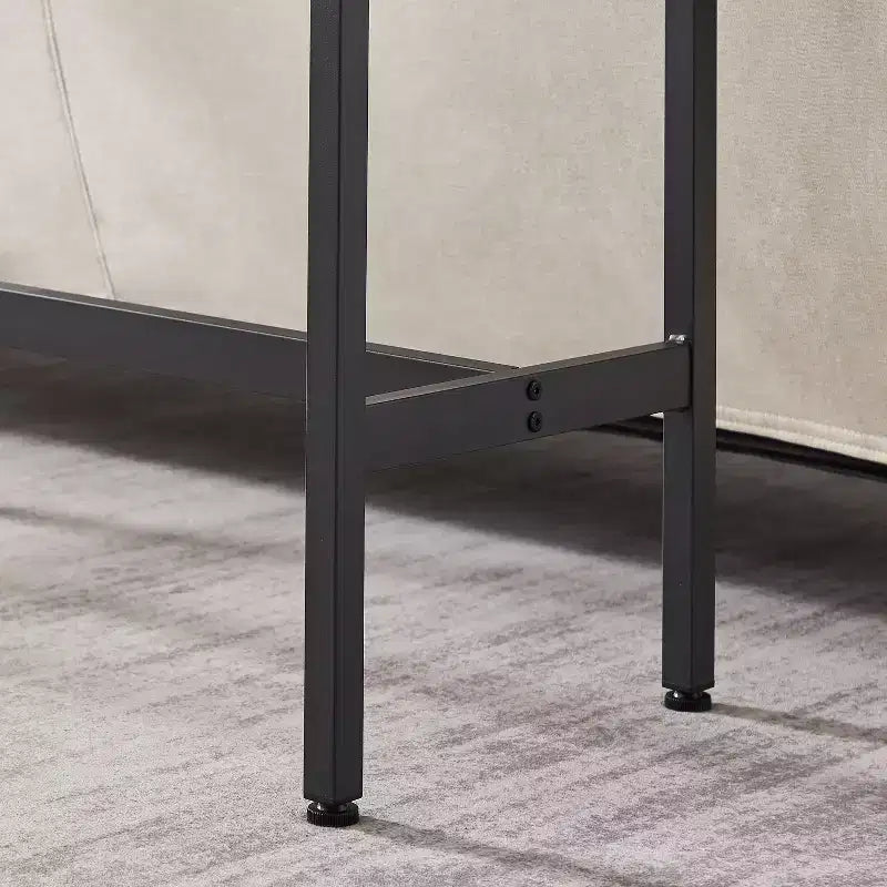 Set da 3 Pezzi Tavolo da Bar Rustico GDFStudio Briar con Sgabelli da Bar Imbottiti in Similpelle