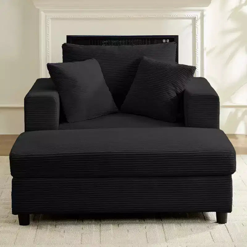Mjkone udobna ležaljka od samta, duboko sjedalo, sofa na razvlačenje s prostorom za odlaganje, tapecirana sofa za jednu ili dvije osobe