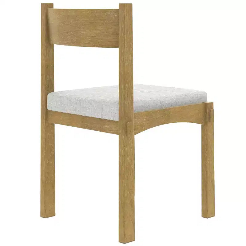Set da pranzo retrò Whisen da 7 pezzi con sedie imbottite