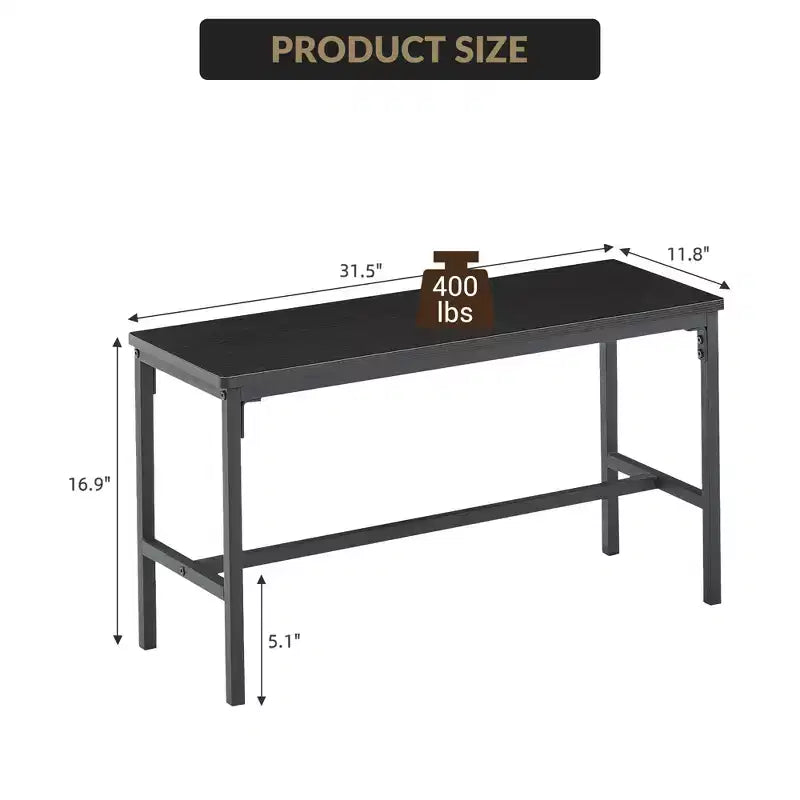 Set Tavolo da Pranzo CuisinSmart per 4 Persone, Tavolo da Cucina con 2 Panche, Set Tavolo da Sala da Pranzo con Portabottiglie, Marrone, Nero, Grigio