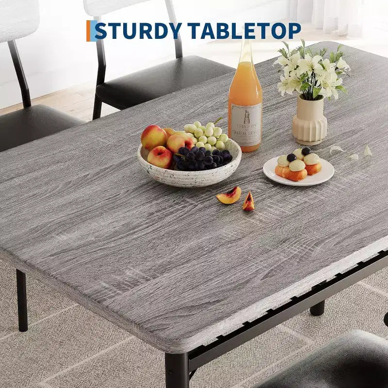 Set da pranzo in 3 pezzi per 2 persone, tavolo da cucina in legno con ripiano portaoggetti, 2 sedie imbottite, set da pranzo per piccoli spazi, appartamento