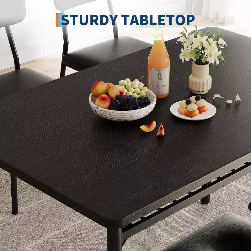 Set da pranzo in 3 pezzi per 2 persone, tavolo da cucina in legno con ripiano portaoggetti, 2 sedie imbottite, set da pranzo per piccoli spazi, appartamento