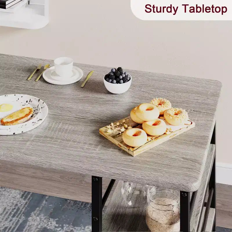 1 tavolo da pranzo e 2 sedie alte, set da pranzo bar, facile da montare, set da tavolo moderno e compatto per cucina, sala da pranzo, piccoli spazi, mobili per la casa
