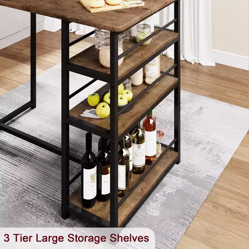 1 tavolo da pranzo e 2 sedie alte, set da pranzo bar, facile da montare, set da tavolo moderno e compatto per cucina, sala da pranzo, piccoli spazi, mobili per la casa