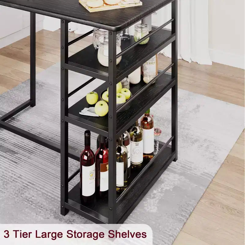 1 tavolo da pranzo e 2 sedie alte, set da pranzo bar, facile da montare, set da tavolo moderno e compatto per cucina, sala da pranzo, piccoli spazi, mobili per la casa