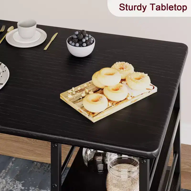 1 tavolo da pranzo e 2 sedie alte, set da pranzo bar, facile da montare, set da tavolo moderno e compatto per cucina, sala da pranzo, piccoli spazi, mobili per la casa