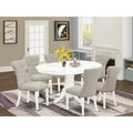 HomeStock Solid Wood Dining Table Set