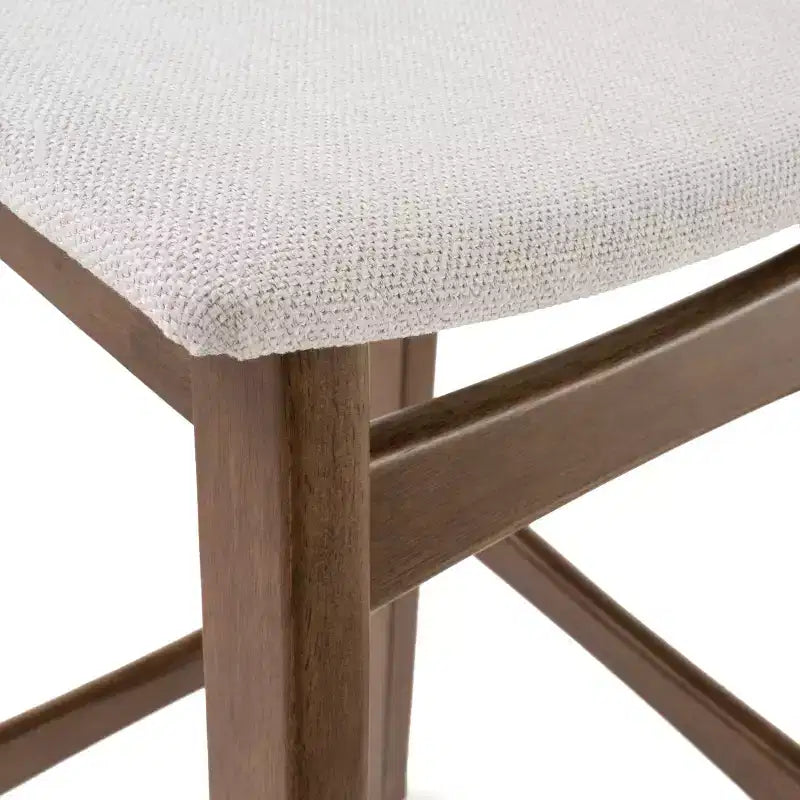 Set da bar 5 pezzi rivestito in tessuto Elise Mid-Century Modern di GDFStudio