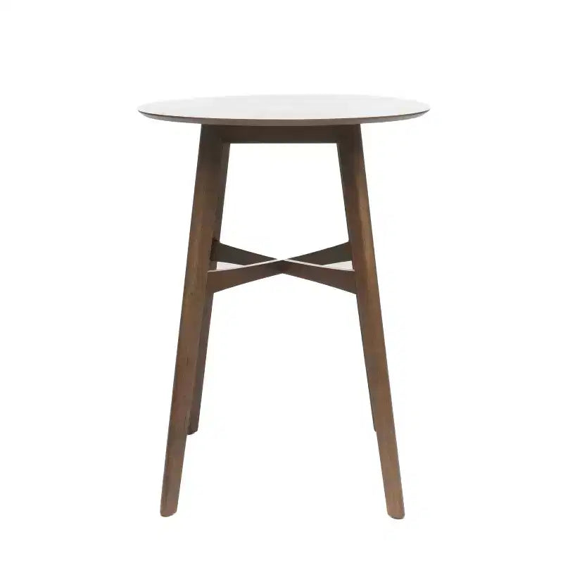 Set da bar 5 pezzi rivestito in tessuto Elise Mid-Century Modern di GDFStudio