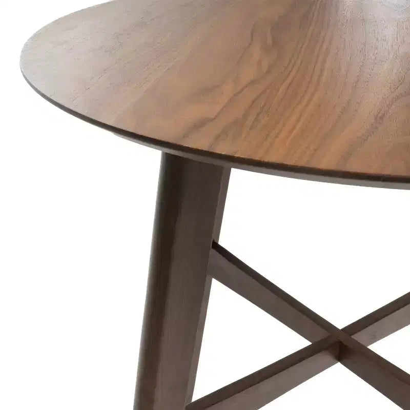 Set da bar 5 pezzi rivestito in tessuto Elise Mid-Century Modern di GDFStudio