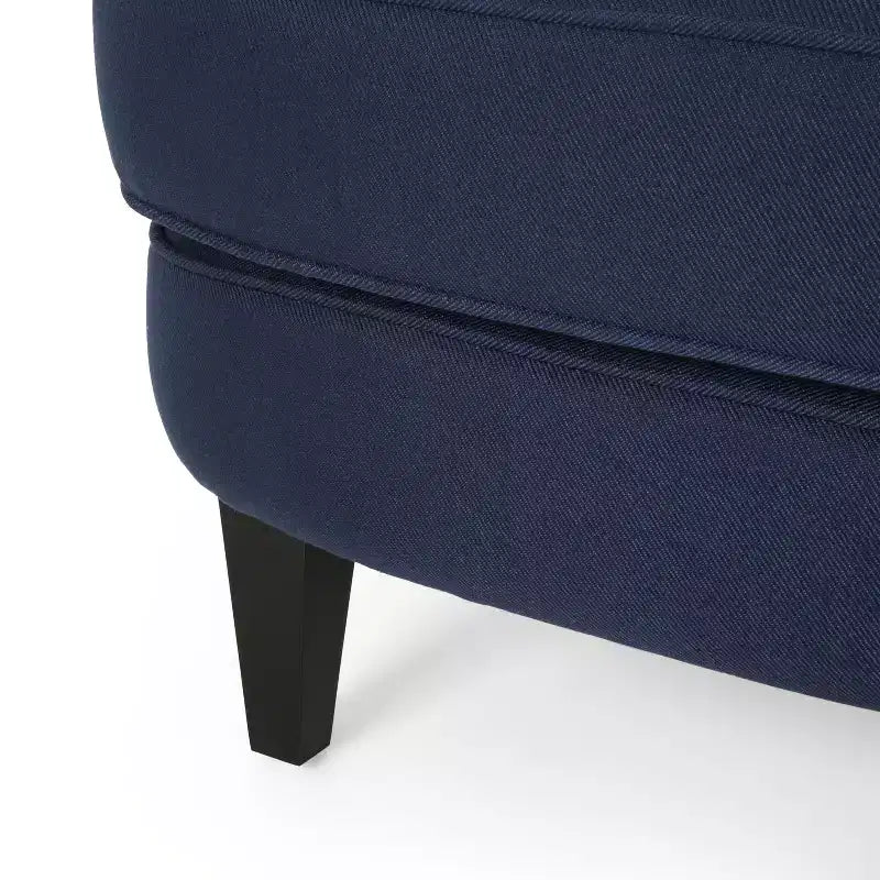 GDFStudio Jaxen Contemporary Fabric Tufted Club Chair and Ottoman Set