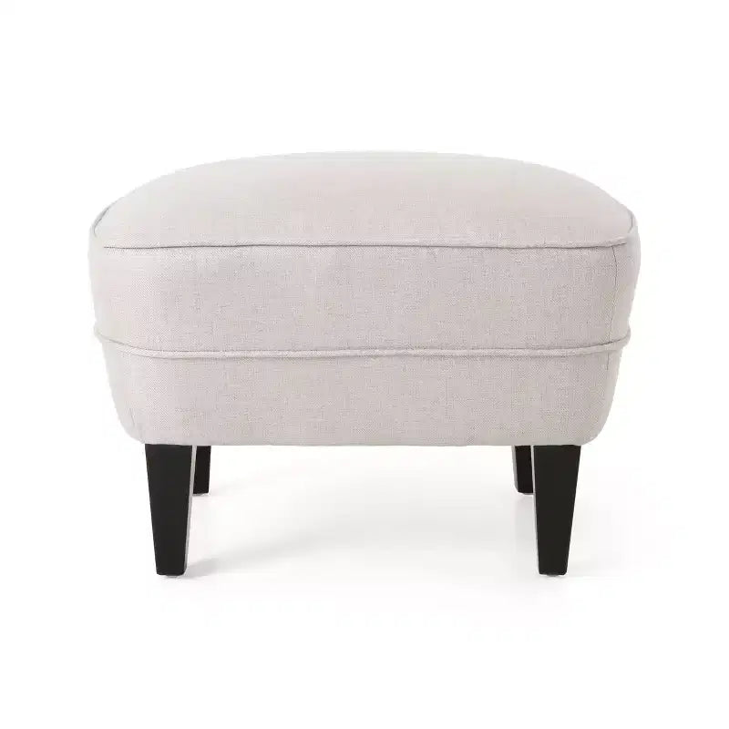 GDFStudio Jaxen Contemporary Fabric Tufted Club Chair and Ottoman Set