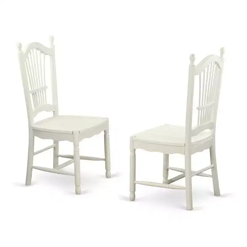 HomeStock Belmont Set Tavolo Da Cucina - Tavolo Da Cucina E 2 Sedie Da Pranzo, Bianco Lino