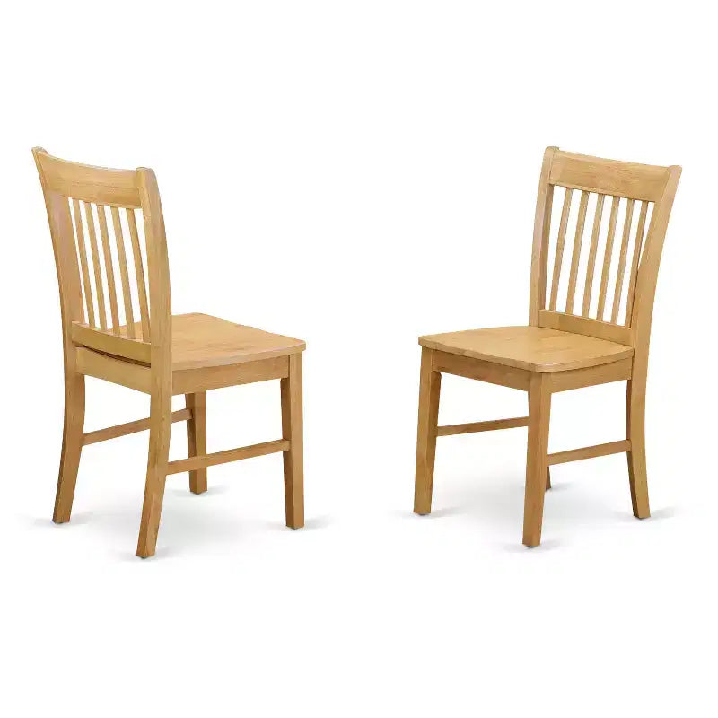 HomeStock Belmont Set da pranzo con panca - tavolo da pranzo e 4 sedie e panca, rovere