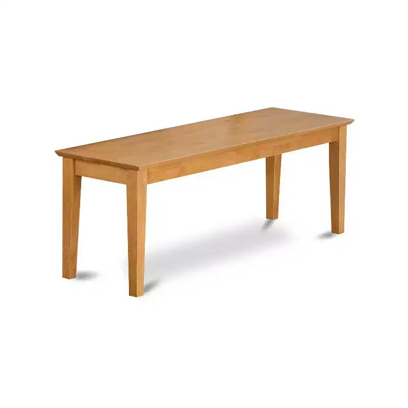 HomeStock Belmont Set da pranzo con panca - tavolo da pranzo e 4 sedie e panca, rovere