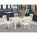 HomeStock Belmont 7-Piece Dining Table Set, White
