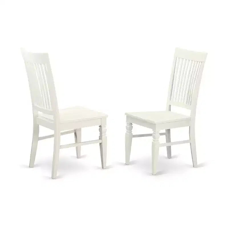 Set da pranzo 7 pezzi HomeStock Belmont, bianco