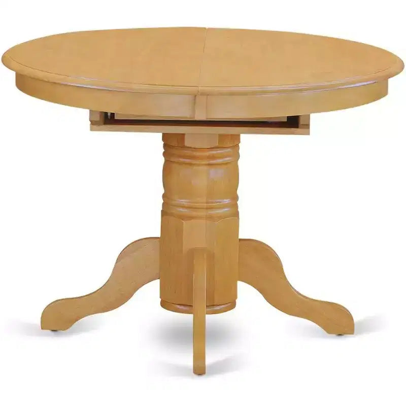 HomeStock Belmont set da pranzo da 7 pezzi, tavolo ovale 42/60 con allunga a farfalla da 18 pollici e 6 sedie Parson con gambe in rovere e tessuto di lino color cervo chiaro