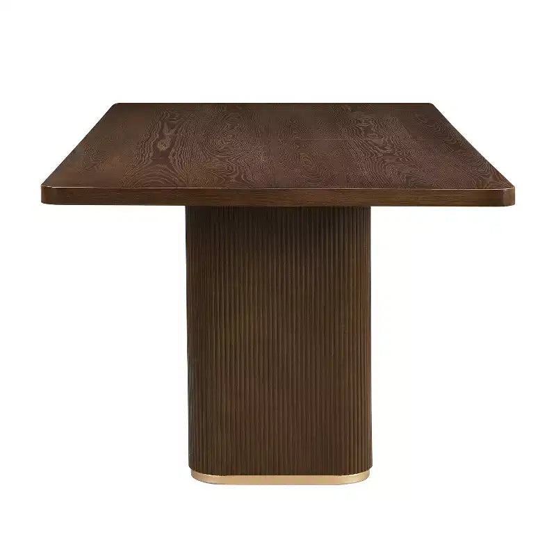 Christopher Knight Home Adriana set da pranzo contemporaneo di 7 pezzi in legno di gomma imbottito con tavolo rettangolare di grandi dimensioni