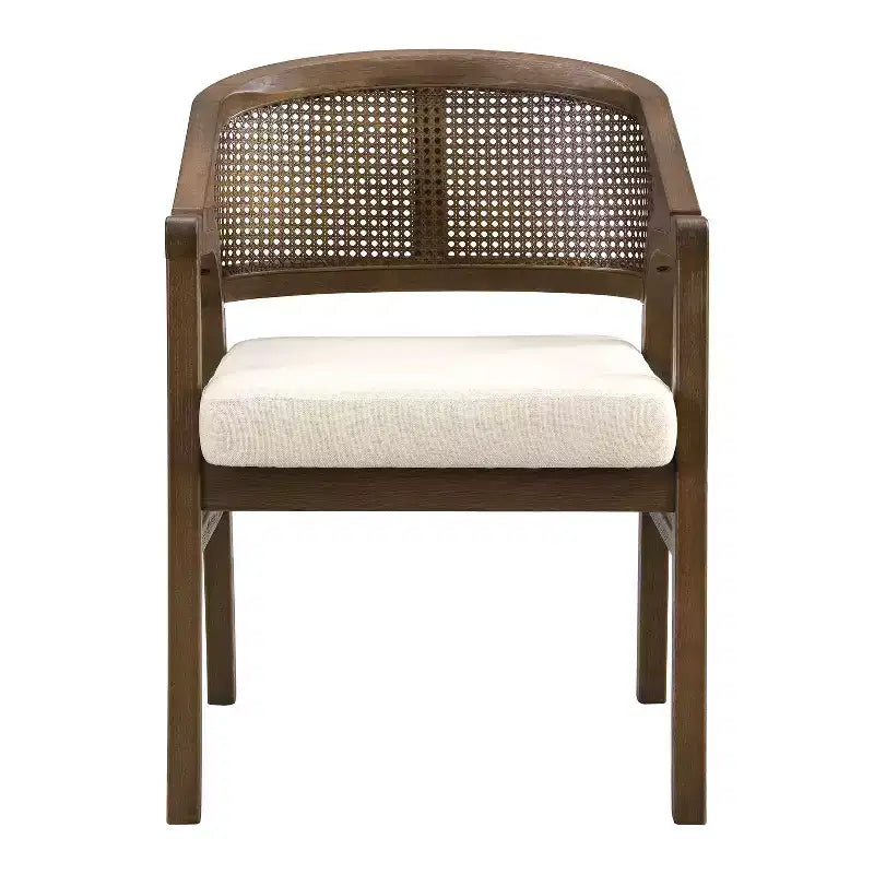 Christopher Knight Home Grace Set da pranzo contemporaneo 7 pezzi in legno di gomma e rattan con tavolo rettangolare di grandi dimensioni