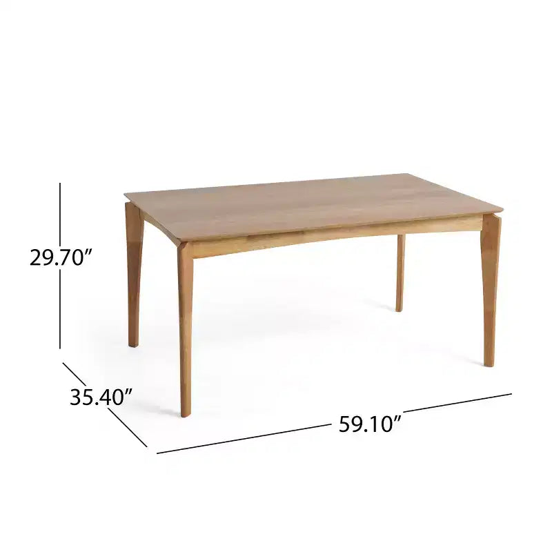 Christopher Knight Home Set da Pranzo Chennault 7 Pezzi in Legno e Tessuto