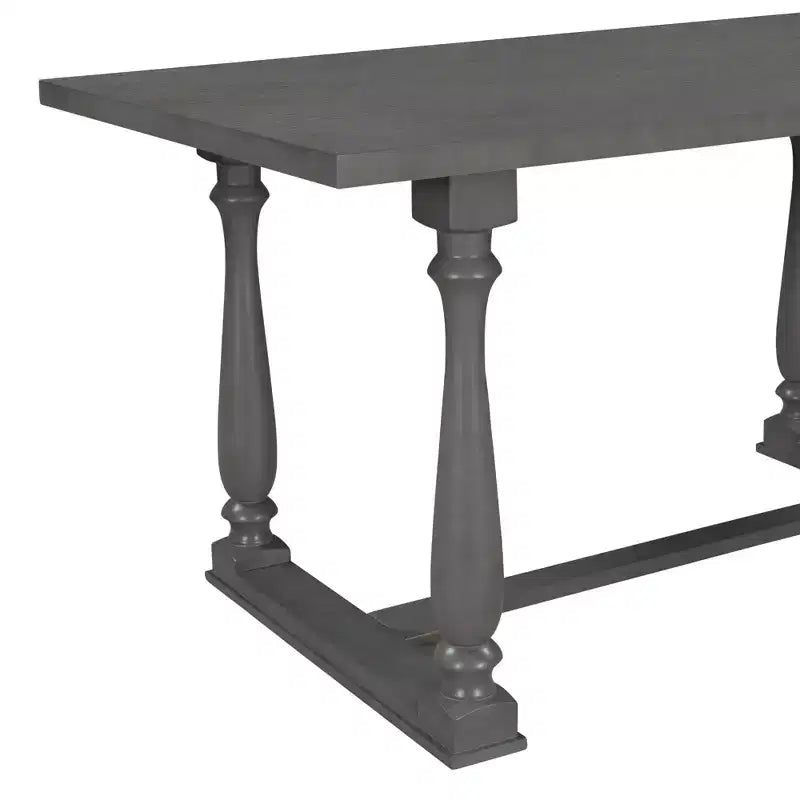 Set da tavolo da pranzo per 6 persone con panca, tavolo rettangolare e 4 sedie imbottite per cucina