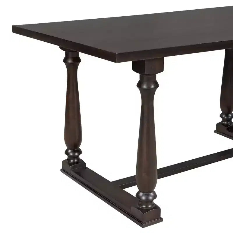 Set da tavolo da pranzo per 6 persone con panca, tavolo rettangolare e 4 sedie imbottite per cucina