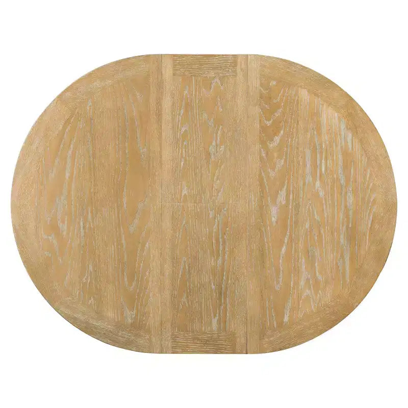 Set Tavolo da Pranzo Allungabile per 4, Tavolo Rotondo in Legno con 4 Sedie Imbottite per Cucina