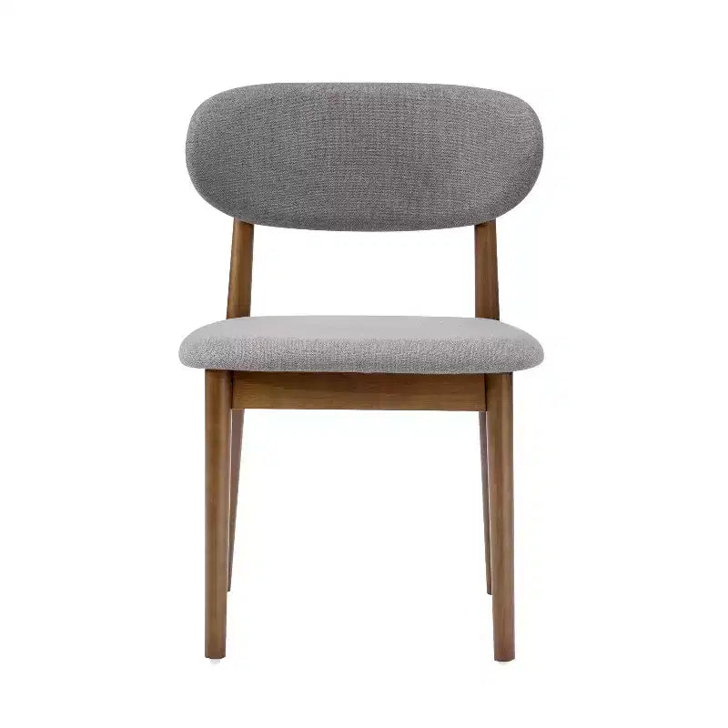 Christopher Knight Home Volgrun, set da pranzo di 5 pezzi in legno di gomma e tessuto, stile moderno di metà secolo