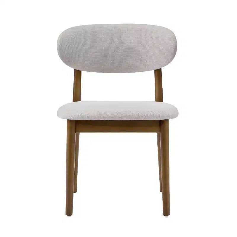 Christopher Knight Home Volgrun, set da pranzo di 5 pezzi in legno di gomma e tessuto, stile moderno di metà secolo