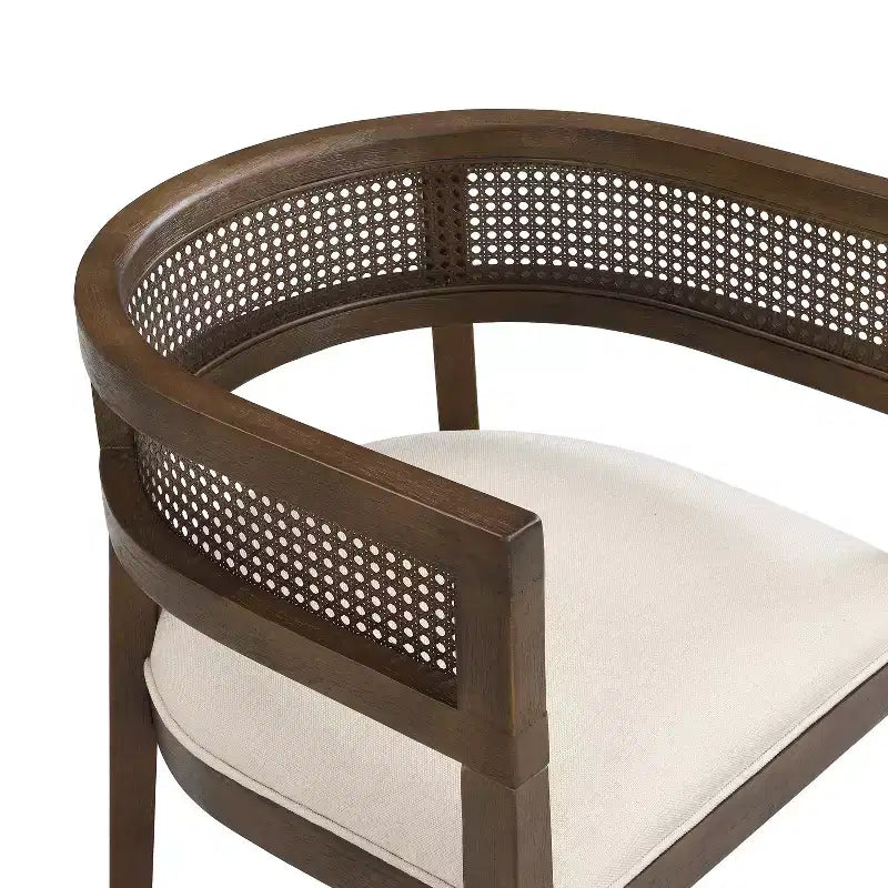 Christopher Knight Home Althara Set da Pranzo Contemporaneo da 7 Pezzi in Rattan e Legno di Gomma, Imbottito, con Tavolo Grande