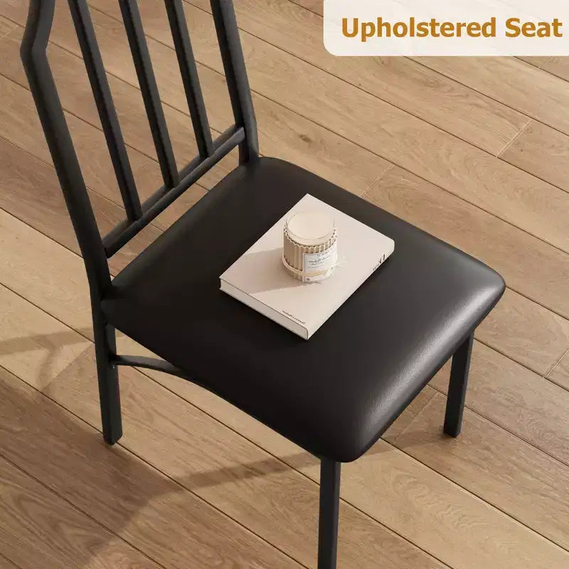 Set da tavolo da pranzo quadrato con sedie imbottite Tavolo da cucina per casa, appartamento, spazio ridotto