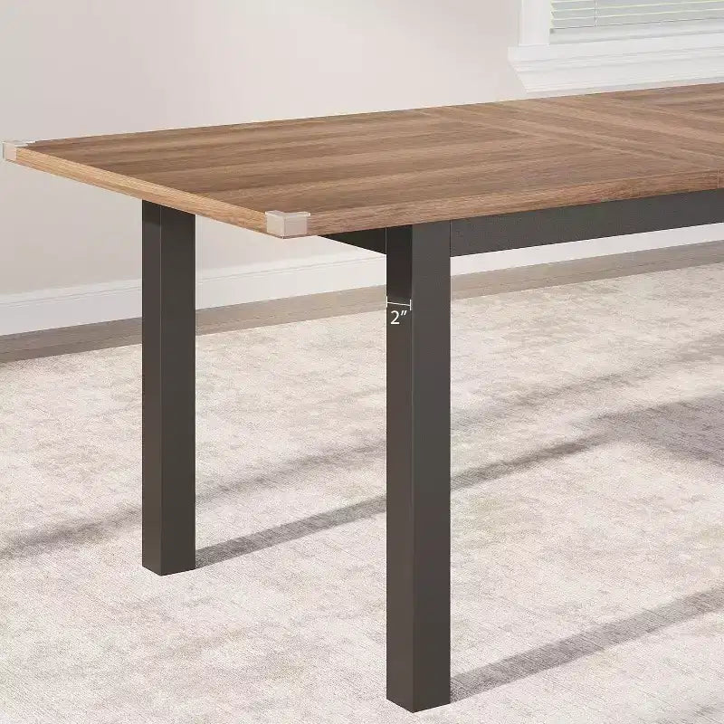 Set tavolo da pranzo allungabile per 48 persone con panche e sgabelli, tavolo da cucina e sala da pranzo grande in legno da 63 pollici
