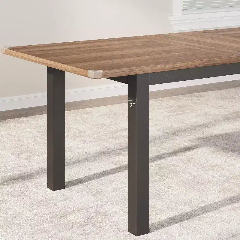 Set tavolo da pranzo allungabile per 48 persone con panche e sgabelli, tavolo da cucina e sala da pranzo grande in legno da 63 pollici