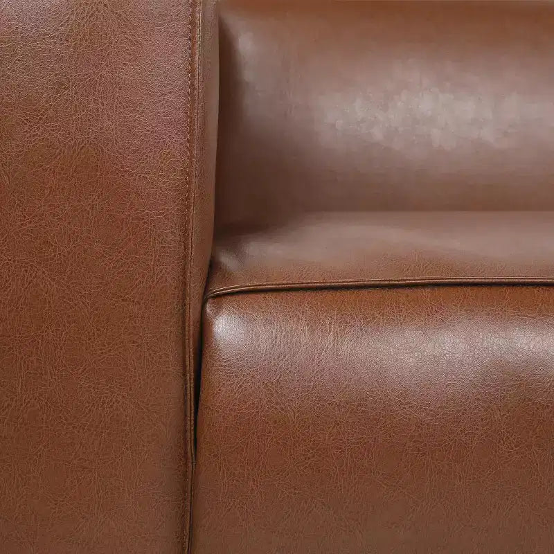 Christopher Knight Home Goyette Contemporary Faux Leather 3 Piece Living Room Sofa Set